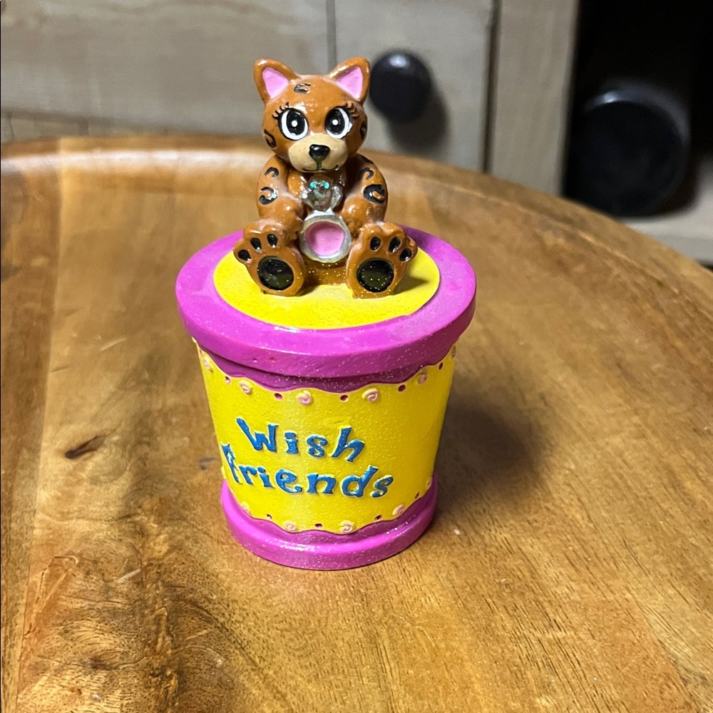 Claire’s Yellow and Pink Trinket box